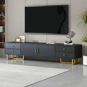 【Bellemave】VIBE HAUS TV Stand for 65+ Inch TV, Entertainment Center TV Media Console Table, Modern TV Stand with Storage, TV Console Cabinet Furniture for Living Room