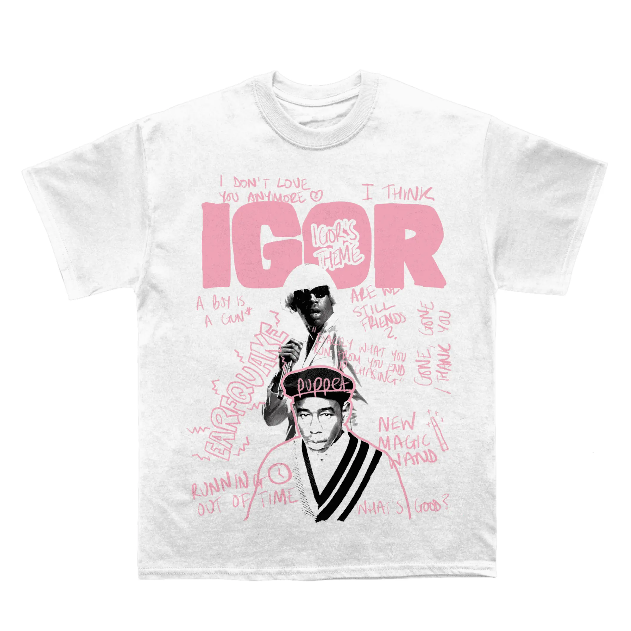 Tyler Igor Sketchbook Graphic Tee, Y2K Streetwear T-Shirt, Unisex Crew Neck Tee, Vintage Hip-Hop Graphic, Sports Style, Casual Cotton Fit