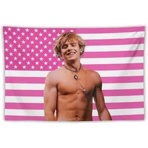Ross Star Lynch Tapestry Flag Poster Dormitory Living Room Bedroom Interesting National Flag Indoor And Outdoor Decoration Wall Aesthetic Art Home Decoration Supplies Decorative