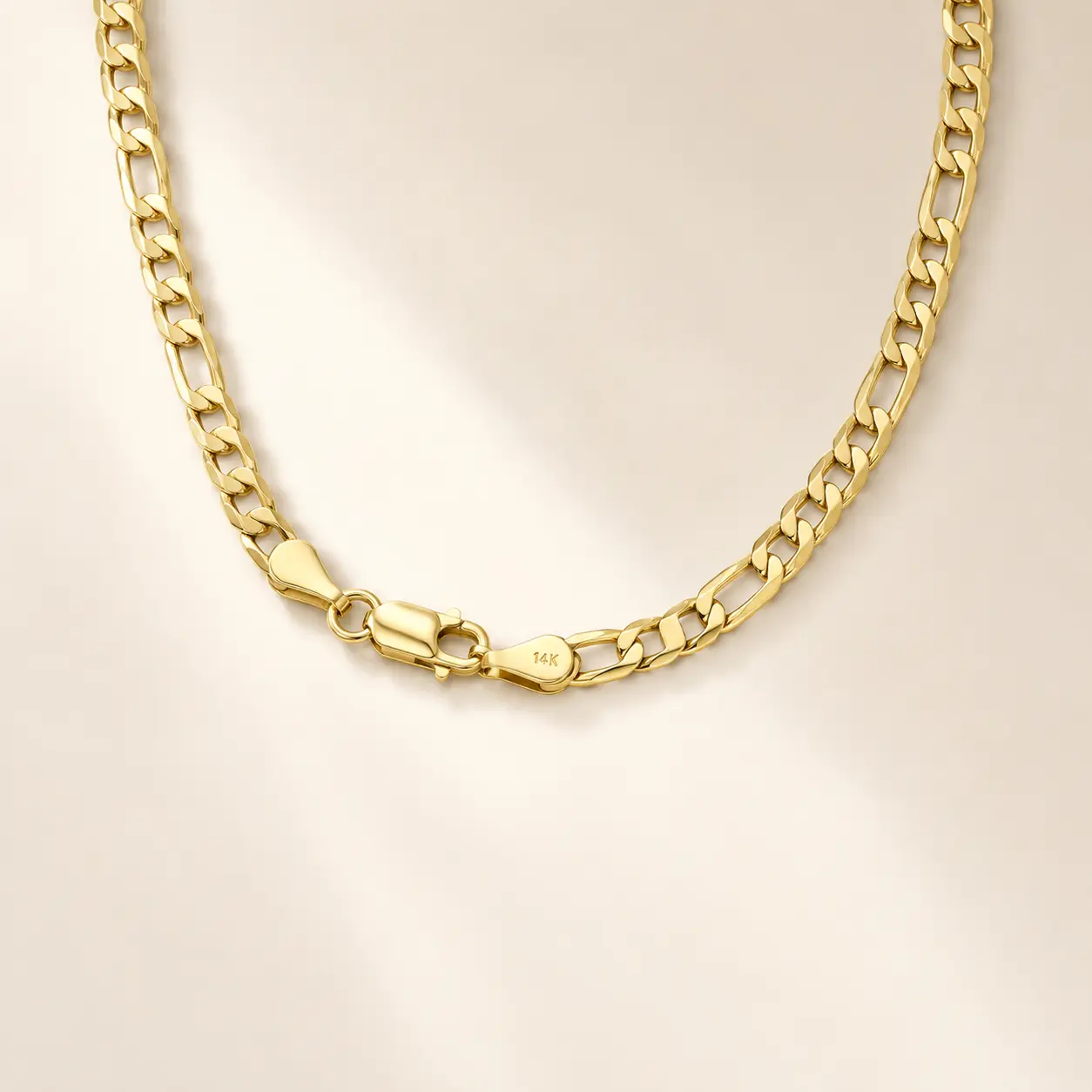 14K Gold Plated Mariner Chain for Men Women, Classic Gold Anchor Link Necklace, Unisex Everyday Jewelry Gift