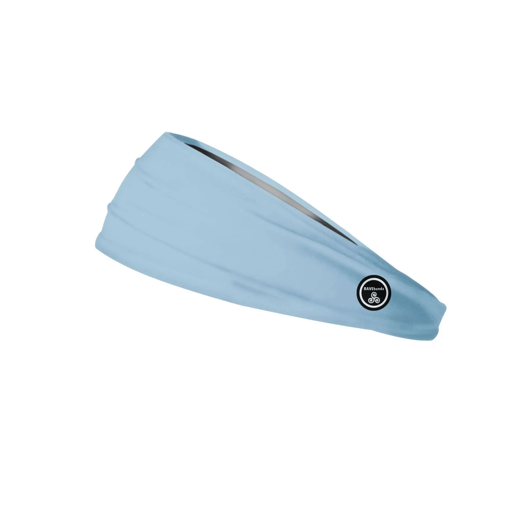 RAVEbandz The Pro Solid Light Blue Wide No Slip Headband, Plain Stretch Hair Band, Moisture Wicking Athletic Headband for Women, Everyday Hair Accessory, Fitness & Active Lifestyle