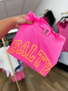 Salty | Puff Print Graphic Tee | Comfort Colors | Summer