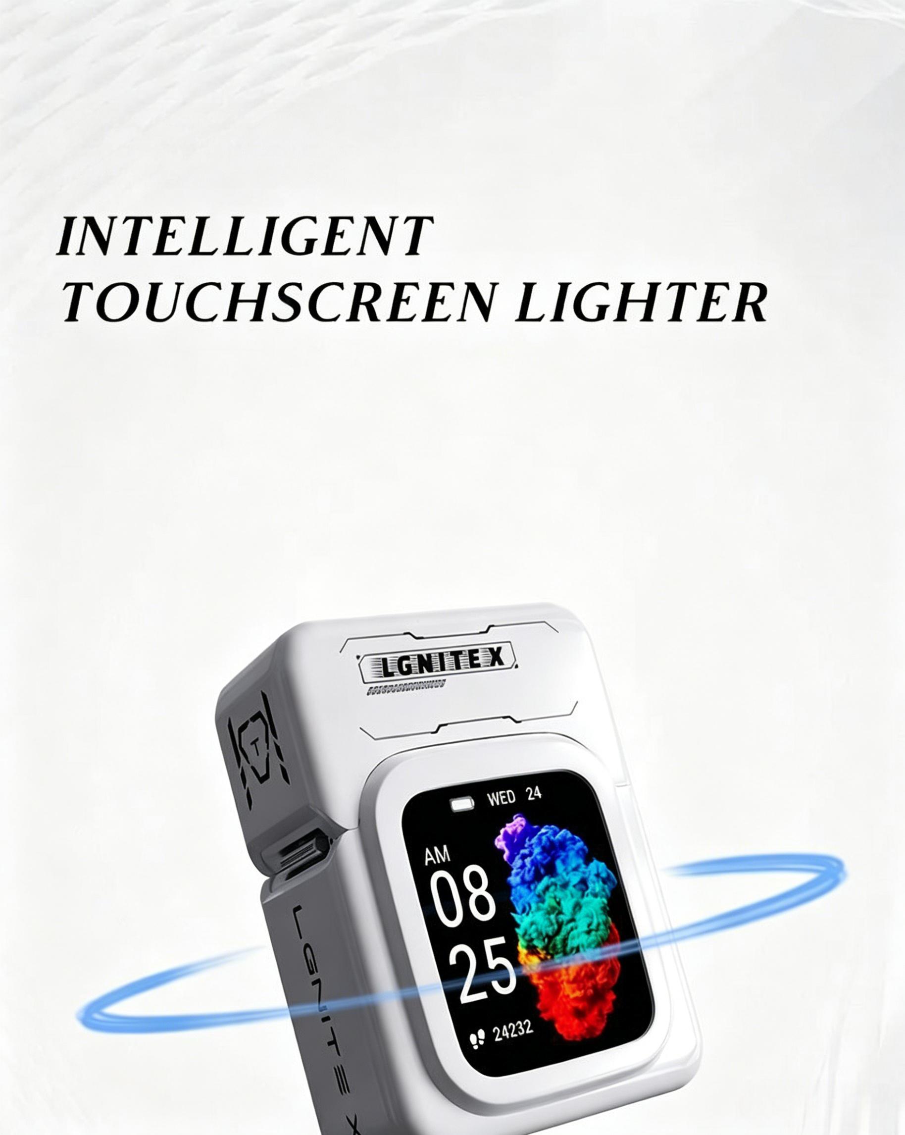 2026 New Model Multi-Functional Smart Touch Screen Arc Lighter - Bluetooth USB Rechargeable, Windproof Electric, Premium High-End Men's Accessory, Unique Room Decor Birthday Gift for Men