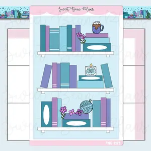 January 2026 Bookshelf Sticker | Fnc 1373