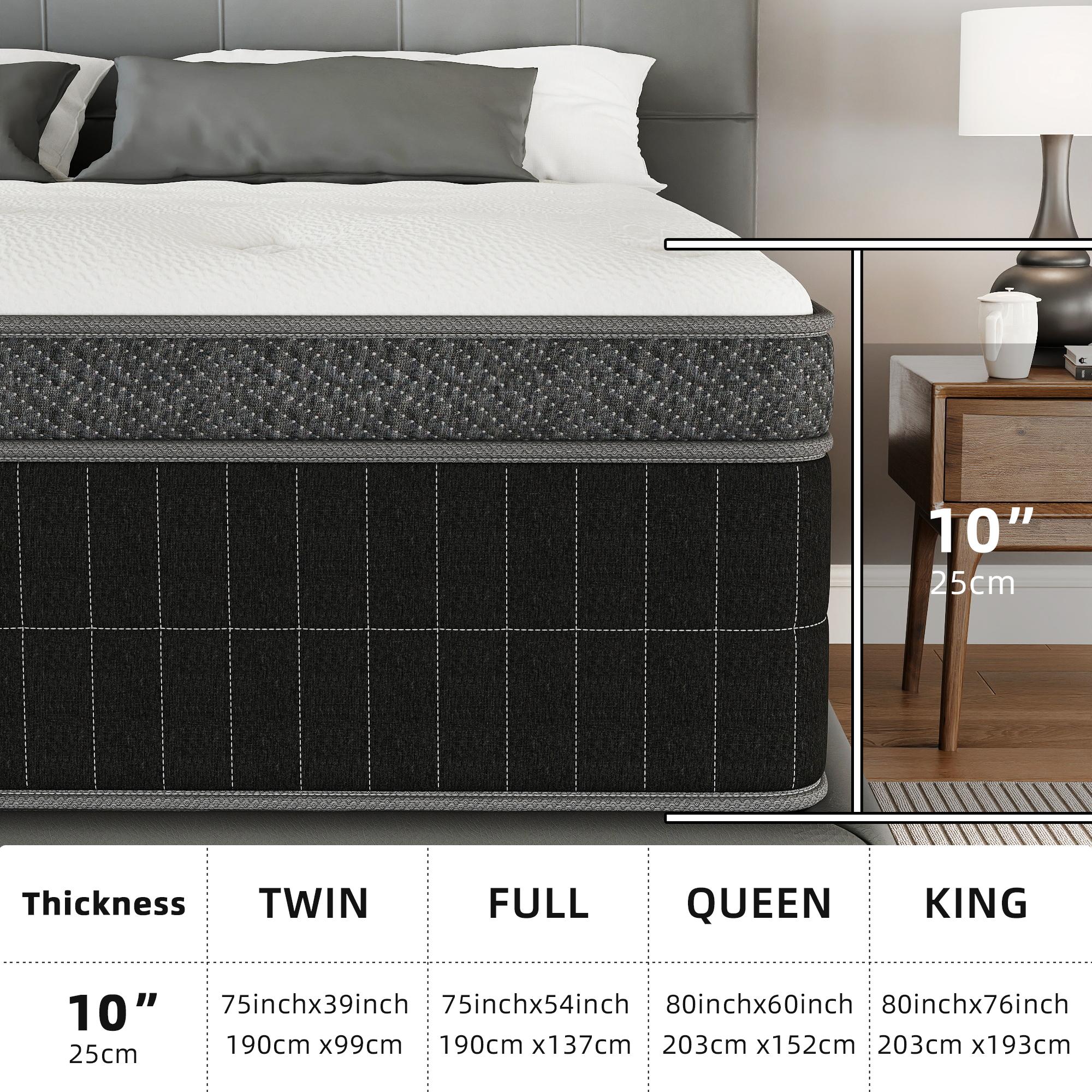 Medium Firm Hybrid Mattress in a Box Cooling Memory Foam Motion Isolation Edge Support Upgrade Your Sleep (Twin/Full/Queen/King) Medium Firm Hybrid Mattress in a Box Cooling Memory Foam Motion Isolation Edge Support Upgrade Your Sleep (Twin/Full/Queen/King)