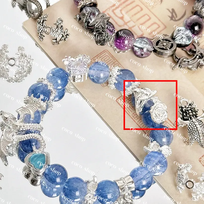 Sliver 3D Rose   Spacer