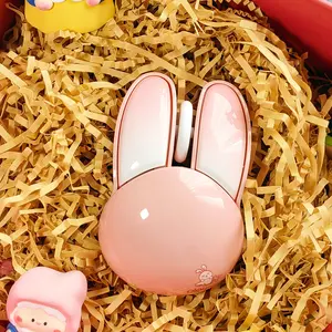 MOFii Rabbit Wireless Mouse, USB Connection, Gradient Pink High Aesthetic, Cute Exclusive for Girls, Batteries Not Included