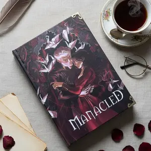 Manacled Handmade Hardcover Book | Dark Fantasy Romance Novel | Size A5