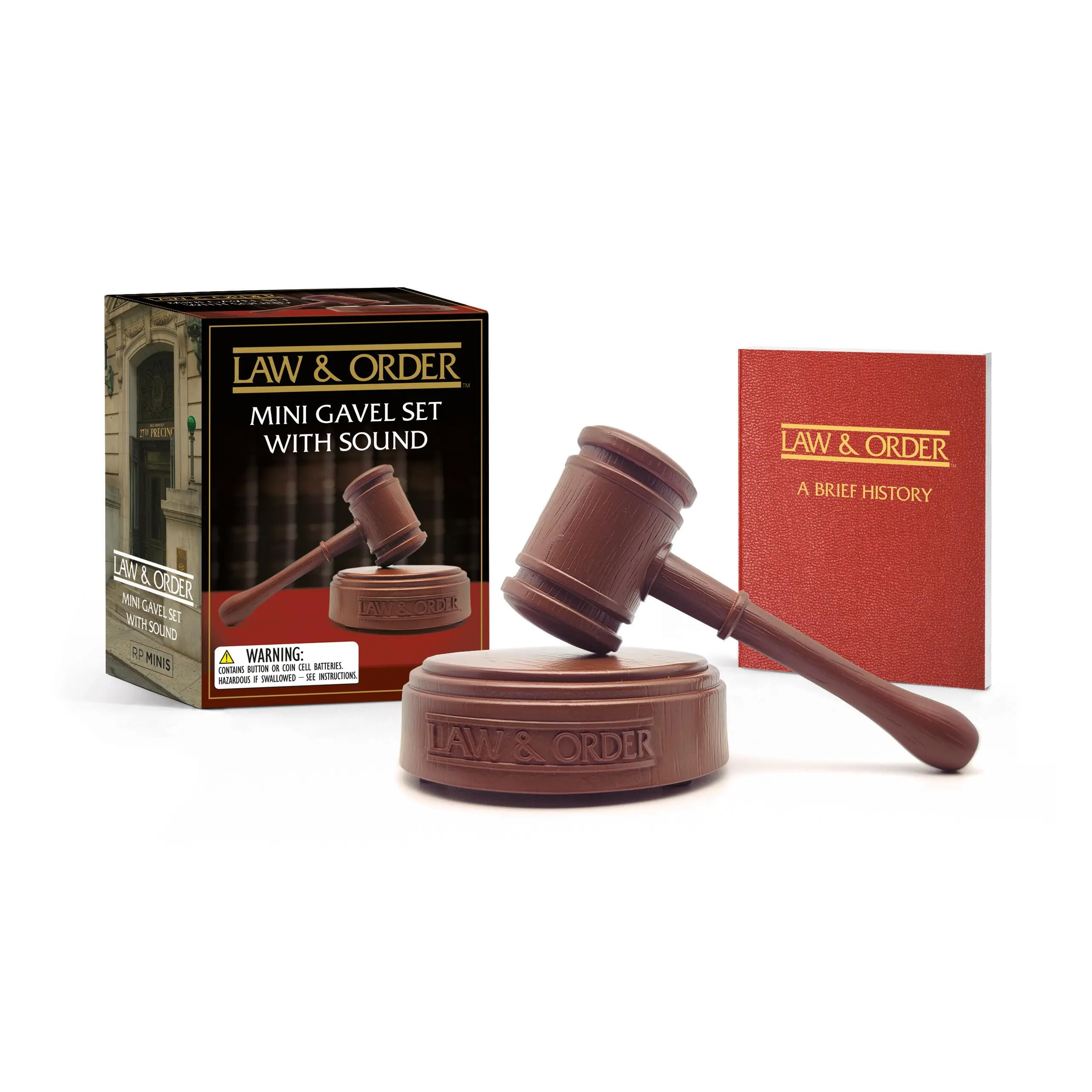 Law & Order: Mini Gavel Set with Sound by RP Minis [Novelty Gift]