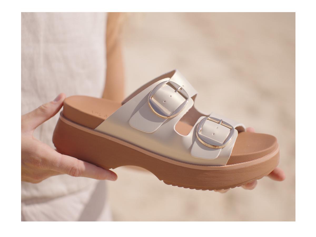 Vilanva Women’s Orthopedic Platform Wedge Walking Slides with Arch Support Soft Footbed for Plantar Fasciitis Relief Adjustable Buckle Trendy Summer 2026