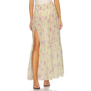 LoveShackFancy Umber Skirt in Sunshine Dream