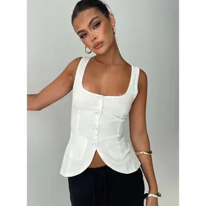 Spirito Vest Top White