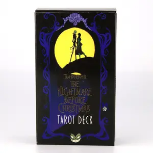 78 Cards The Nightmare Before Christmas Tarot Deck Divination Cards Perfect for Holiday Spirit Divination Game Cards For Party Gathering Games Tarot Card Decks