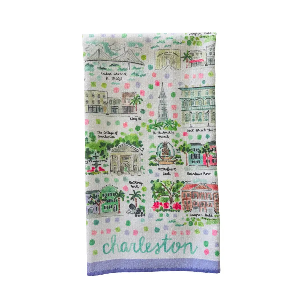 CHARLESTON TEA TOWEL - DOUBLE SIDED