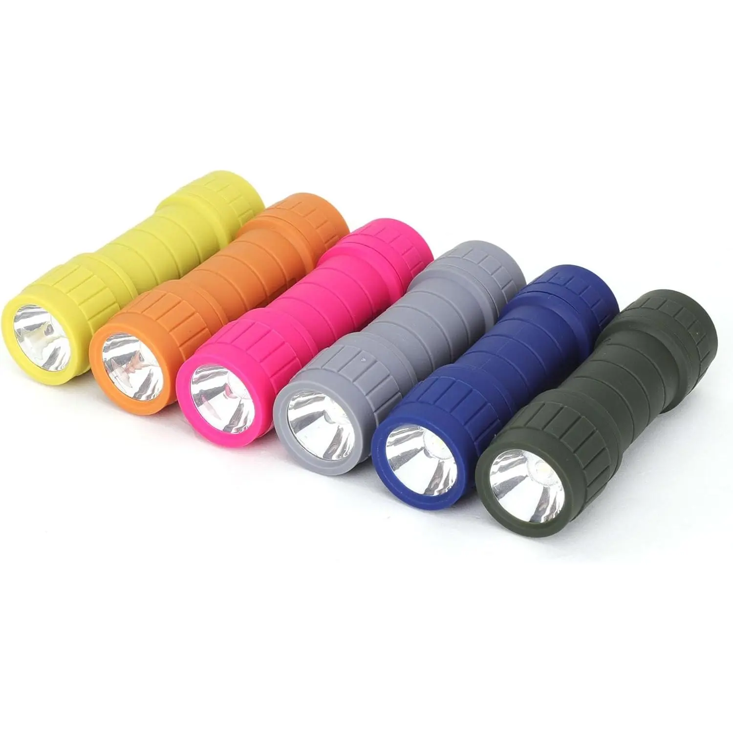 6-Pack Small Flashlights Set, Super Bright 100 Lumen LED Flashlight Pack with 18-Piece AAA Batteries Included, Mini Flashlight, Outdoor Flashlight for Camping, Hiking, Emergency