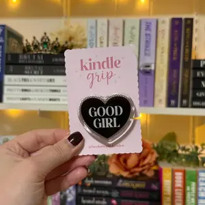 Good Girl Kindle Grip, Kindle Holder, Phone Holder, Kindle Accessories , Bookish Gift sticky magnetic mount MagSafe PopGrip with Kickstand pop socket