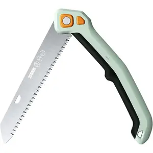 Folding Hand  9.5 Inch SK5  for Tree Trimming Gardening Camping | 3 Adjustable  Angles |  Triple-Cut  |  Non-Slip Grip | Foldable Pruning