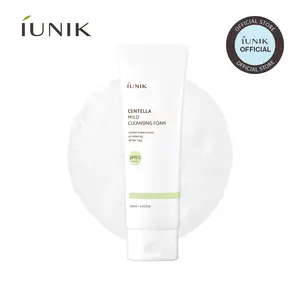 IUNIK Centella Mild Cleansing Foam | Deep Cleansing & pH Balancing for Sensitive & Oily Skin | 120ml / 4.05 fl oz