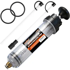200cc Oil Extractor Pump with Hose, Manual Fluid Suction Pump for Transmission, , Power Steering and Gear Oil, Lightweight Oil Change  Tool for Automotive and Small Engines