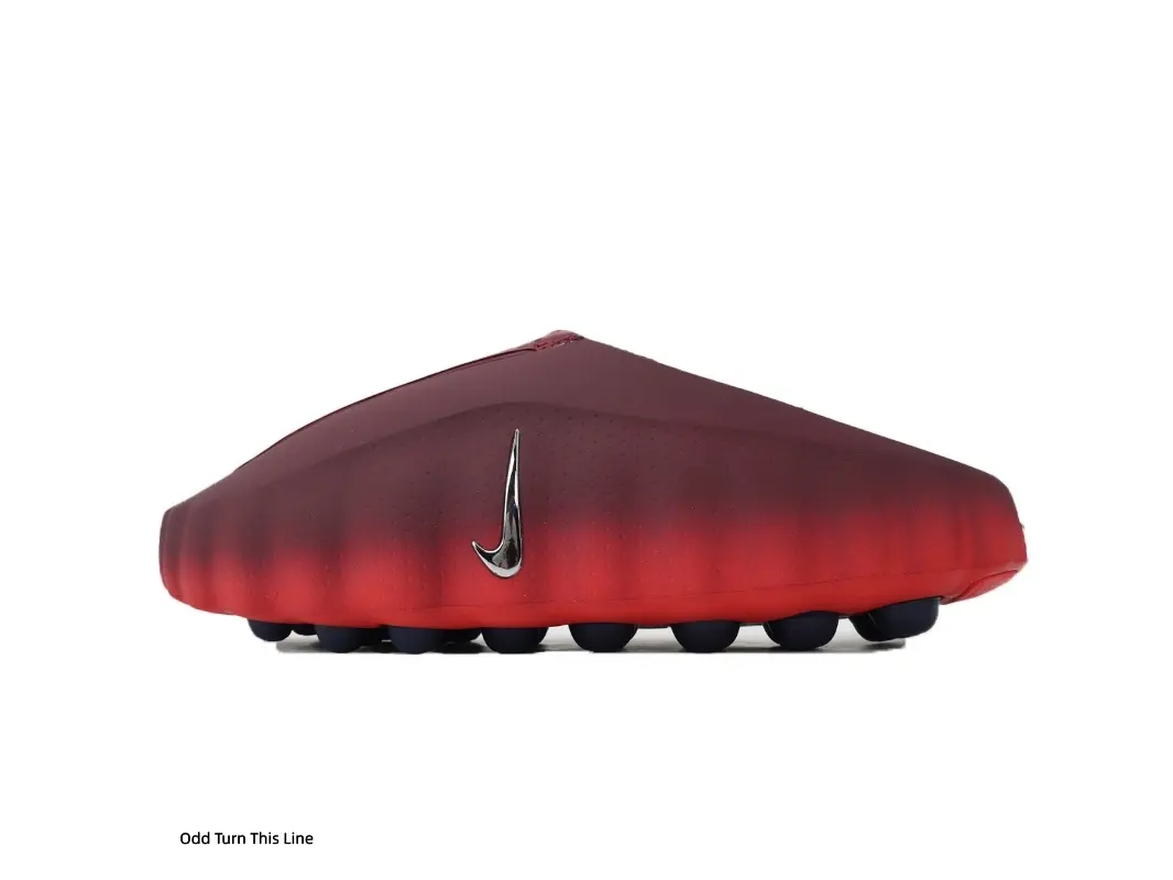 Burgundy Gradient Red Platform Mule Slippers, Unique Gradient Colorway, Soft Cushion Thick Sole Slip‑On Slides, Non‑Slip Casual Sandals, Perfect For Home, Beach, Shopping, Street Daily Outfits