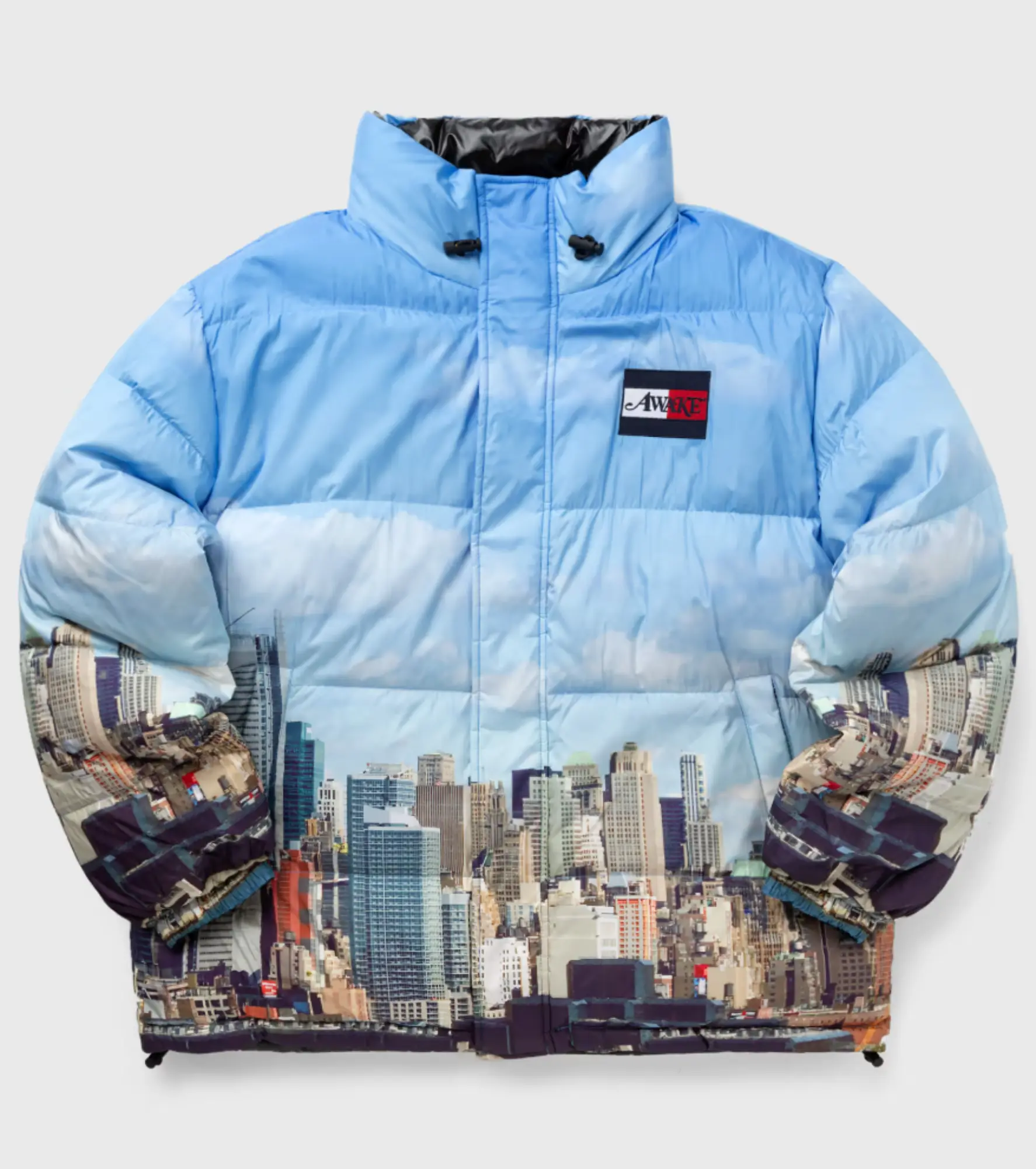Awake NY X Tommy Hilfiger Reversible Puffer Jacket "Liberty Skyline" Size XL