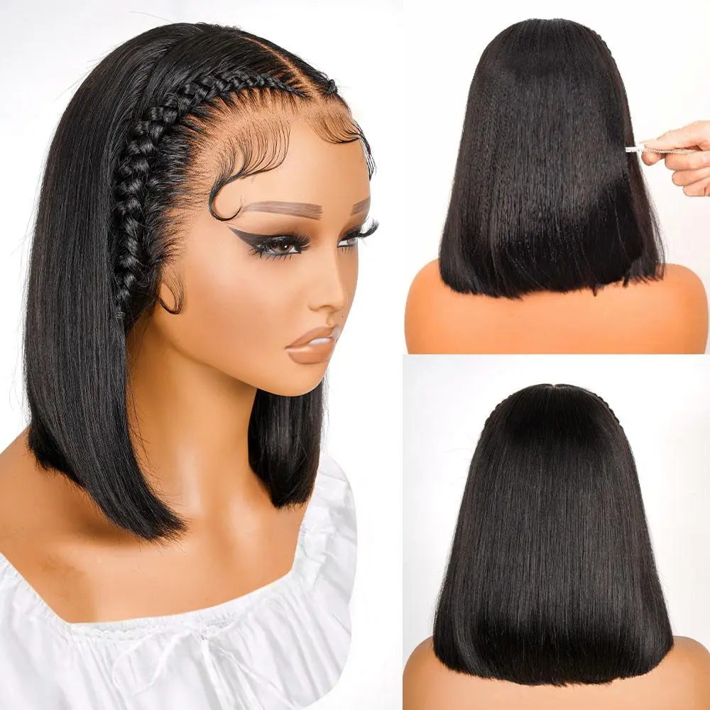 Pre Braided 13x4 Bob Wig