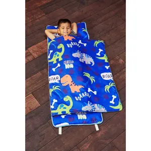 Roaring Dinos Nap Mat with Pillow