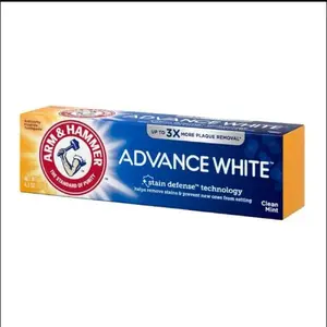 Arm & Hammer Advance White Toothpaste Clean Mint - Up to 3X More Plaque Removal with Stain Defense Technology