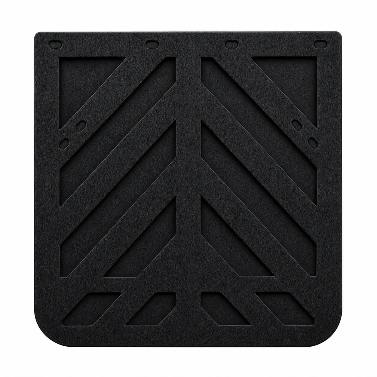 Chevron Mudflaps - 1/4" Thick Rubber PAIR - 24 x 24"