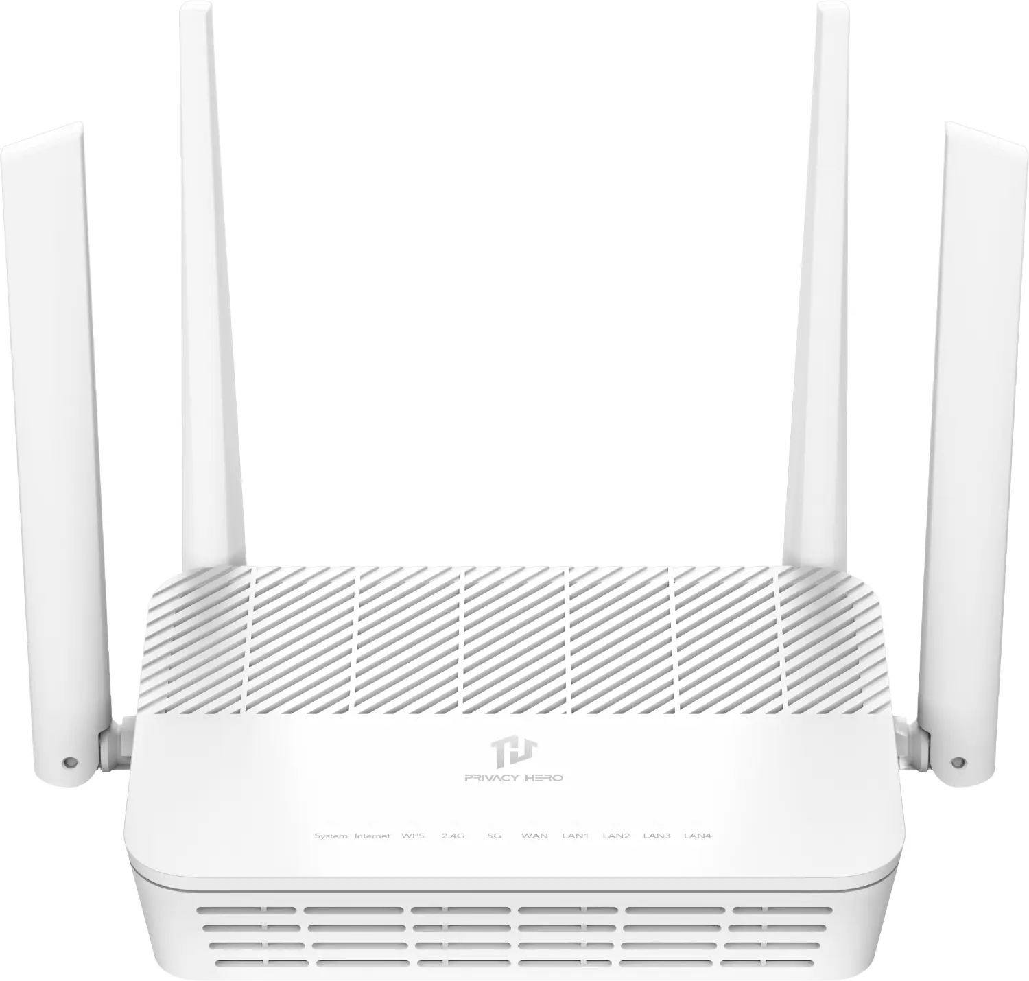 Privacy Hero Dual-Band External Wi-Fi 6 AX Router - ZDNET's #1 Pick, Plug-and-Play Home Security, VPN Protection, 1-Year NordVPN Included, Built-in Ad/Malware Blocking, Ph2 Model, Manufacturer Warranty, for Families, Travel, All Devices, Fire TV