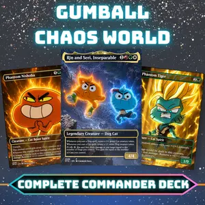 Gumball Chaos World | EDH Commander Deck | 100 Cards + Tokens | Custom MTG Proxy