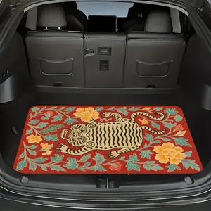 1pc Non-Slip Trunk Mat, Fit for SUVs, Sedans, Trucks, Secure Trunk Organizer & Decorative Floor Mat, Pet Mat, Vehicle Interior Accessory, Car Accessories, Vibrant Pattern, Longlasting Protection, Car Trunk Liner, Car Trunk Protector, Trunk Mat for Car