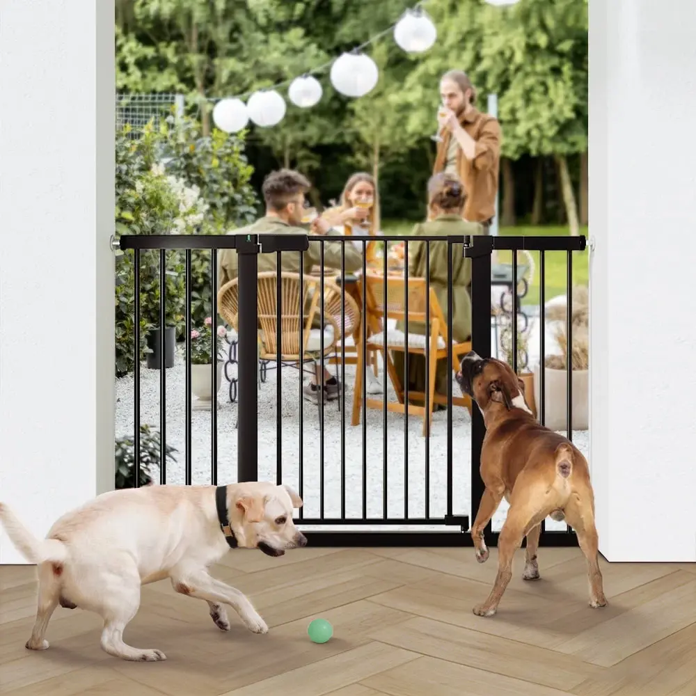 29.5-51.6'' Extra Wide Pressure Mount Baby and Pet Safety Gate for Bottom of Stairs & Doorways – Tested and Trusted, Easy Install Walk Thru, Barrier for Children, Infants, and Pets, 30.5'' Tall, dealsforyou, summerwins, restock, dealsforyoudays, DFYD, Yes