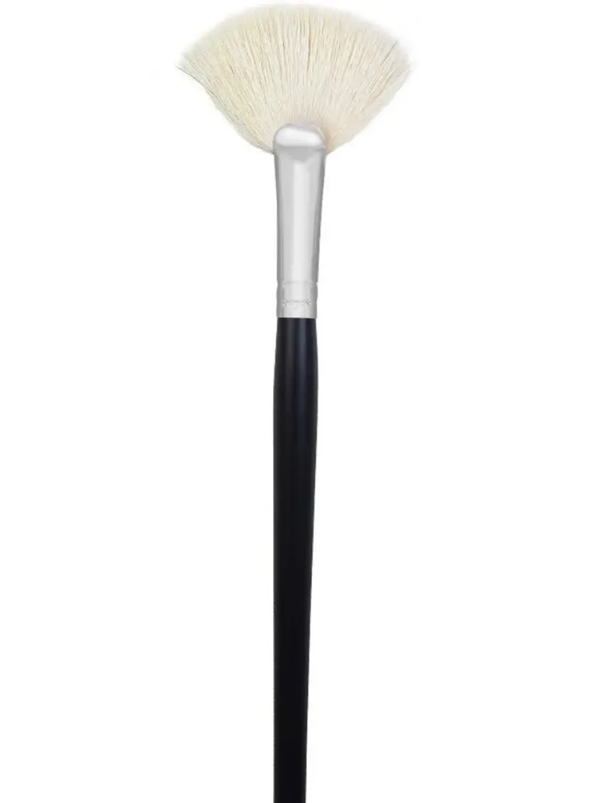 Large Deluxe Fan Brush - Soft Finishing & Precision Highlighting Tool (Single Unit)