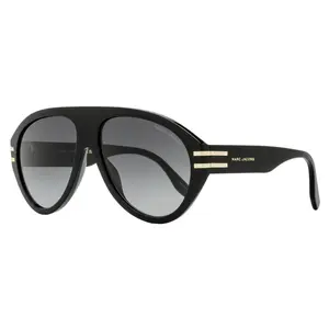 Marc Jacobs Bold Pilot Sunglasses Marc 747S 8079O Black 58mm