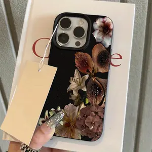 Phone case: Floral Vintage Pattern Phone Case for iPhone 16 Pro Max/15 Pro Max/14/16 Plus/15/13 Pro/12/11, Simple TPU, Shockproof, Fashionable Protective Cover with High Aesthetic Appeal