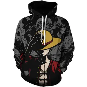 SKEPPY Unisex Anime Hoodie Pullover Hooded Sweatshirt Cosplay Costume for Men Youth