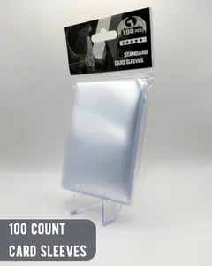 100 Count Standard Card Sleeves - Clear Protective Sleeves for Collectible Cards, Acid-Free, PVC-Free, Archival-Safe, Ultra-Clear Finish, Perfect for TCGs like Pokémon and MTG