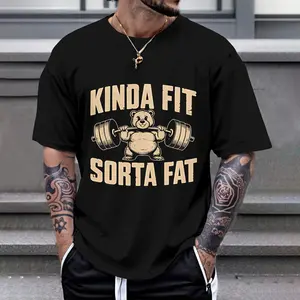 "A Little Chubby" T-shirt: A fun and humorous fitness-themed soft T-shirt suitable for both men and women.