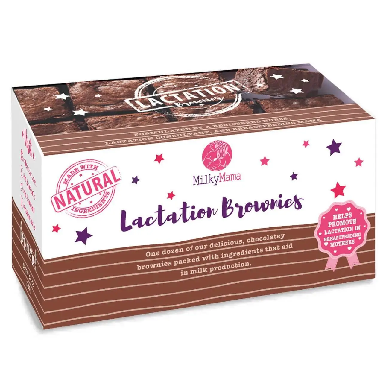 MILKY MAMA Lactation Brownies to Boost Milk Supply | Lactation Support | Chocolate Flavored | Increase Milk Supply | Breastmilk Boosting Brownies | Br