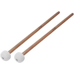 2 count Snare Drum Timpani Stick Mallet Soft Felt Mallet, Marching Snare Drum Sticks, Bass Drum Mallets Percussion Timpani Mallets With Wooden Handle, Percussion Instruments Sticks