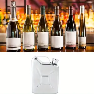 10 Pieces Stainless Steel Waist Flask, 5 Oz Portable Mini Travel Flask, with Leak-Proof Funnel, Ultra-Lightweight Picnic Pocket Flask Accessories, Suitable for Travel Camping Bar Wine Alcohol Bottle Pocket Flask Waist Flask Whiskey Waist Flask