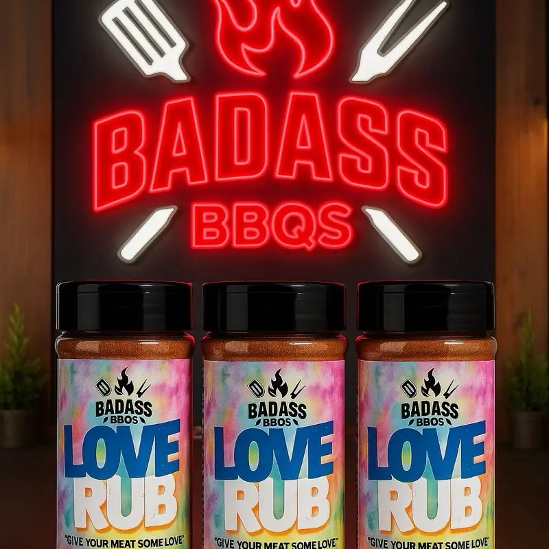 Love Rub, Seasoning, Meat Rub, Badass BBQS