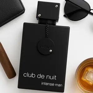 Armaf Club De Nuit Intense Man 6.8 oz EDP Spray Concentrated Woody Spicy Fragrance for Men Bold Delightful Scents with Lemon Black Currant Apple & Bergamot Top Notes daily