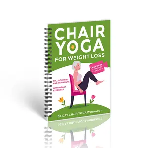 Yoga Home Fitness Plan Notebook, Chair Yoga, Workouts, Full Routines, Track Your Yoga Progress, Ideal for Yoga Enthusiasts, Perfect Gift for Yoga Lovers, Progress Tracking