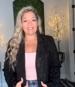 Gabrielle Black Rhinestone Jacket