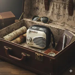 Retro Cassette Tin Box Keychain: 3-in-1 Earphone & Keys Holder with Coin Slot, Quick-Release Loop. 6 Vintage Styles for EDC Fans, Creative Practical Accessory, Compact Carry Solution.