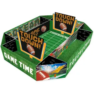 Gatherfun Football Party Supplies Kit - Tailgate, Birthday & Party Food Tray Set | Football Party Decorations & Favors