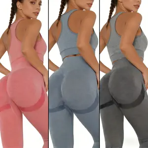 Women's Seamless High Stretch Gym Leggings Fitness Yoga Pants with Glute Contouring & Scrunch Seam for Ultimate Comfort and Core Support