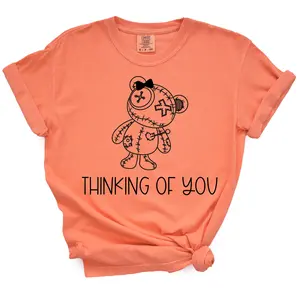 Thinking of You T-Shirt - Casual Graphic Top for Women, Comfortable Fit, Breathable Fabric, Day Wear, Ideal for Casual Wear